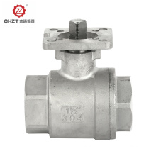 High platform BSPT threaded ball valve